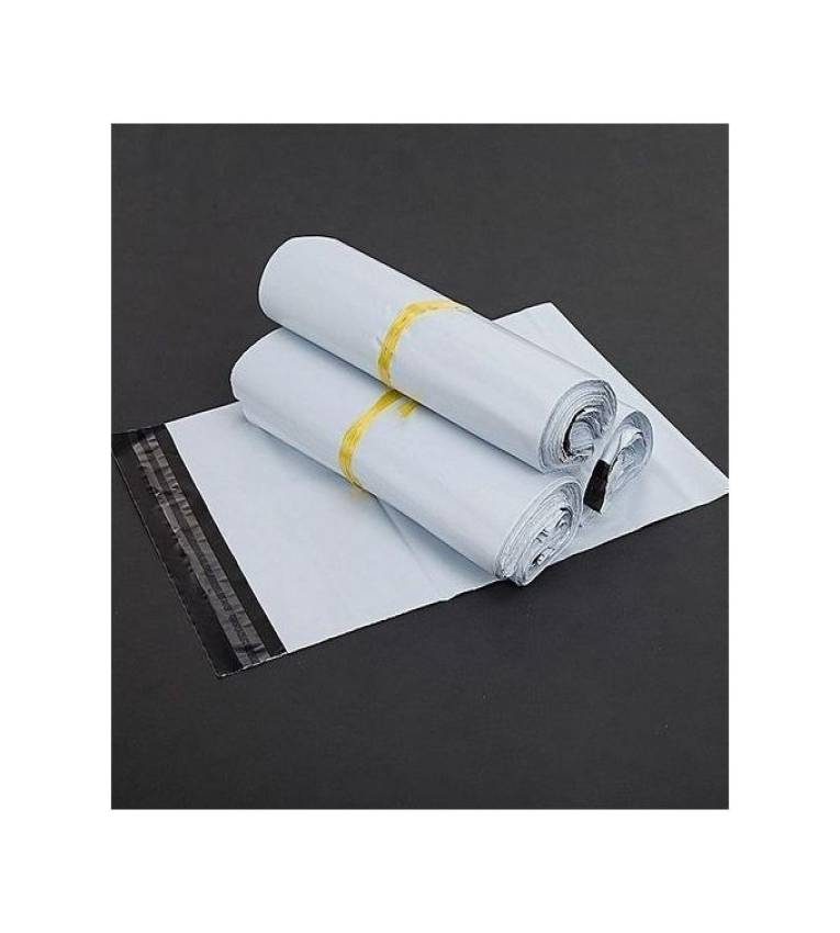 Lot de 100 Sachets d'expédition plastiques autocollants – Protection et sécurité pour vos colis (32x42 cm)
